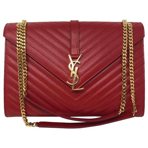 ebay ysl bags red|ysl shoulder bag sale.